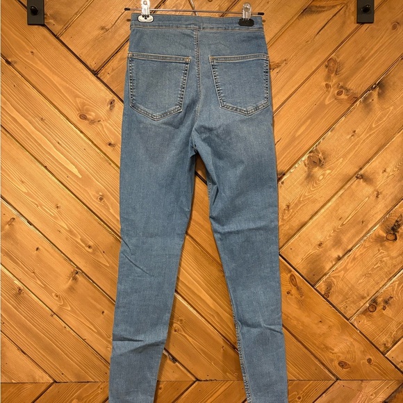 Topshop Blue High Rise Jeans. Stretchy Size 28 - Picture 2 of 5